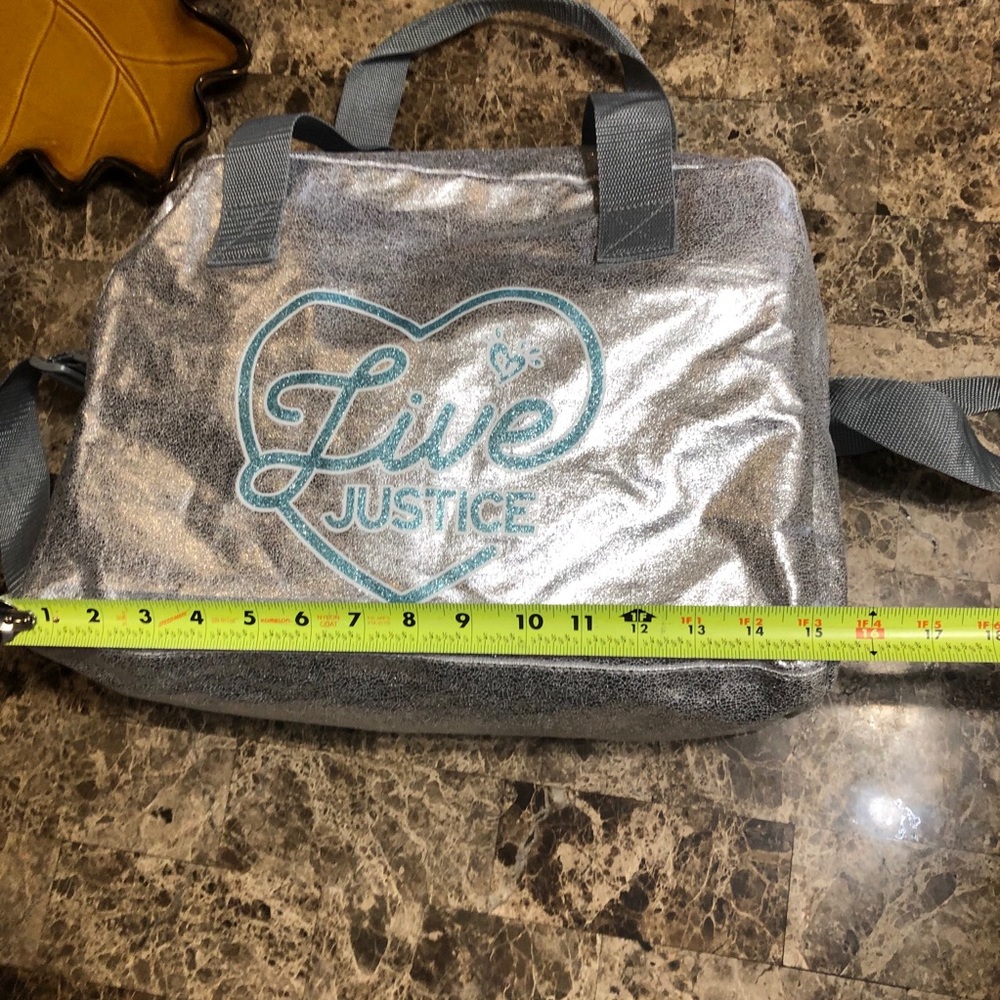 Justice Live silver Duffel tote gymnastics bag - Picture 7 of 12